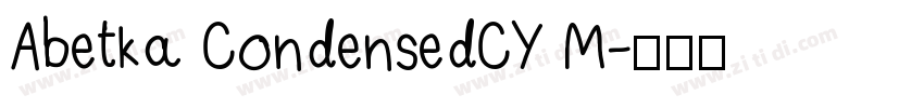 Abetka CondensedCY M字体转换